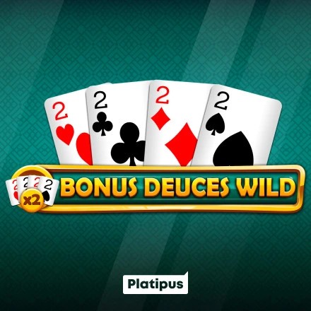 Bonus Deuces Wild slot logo by Platipus at Melbet Casino