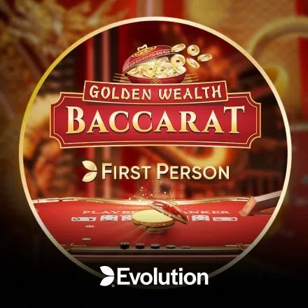 First Person Golden Wealth Baccarat by Evolution, showcased at melbet-bangladesh.fyi – game logo