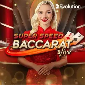 Super Speed Baccarat logo – Live Dealer by Evolution at Melbet Casino