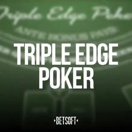 Triple Edge Poker slot icon by Betsoft Gaming, available at Melbet Casino