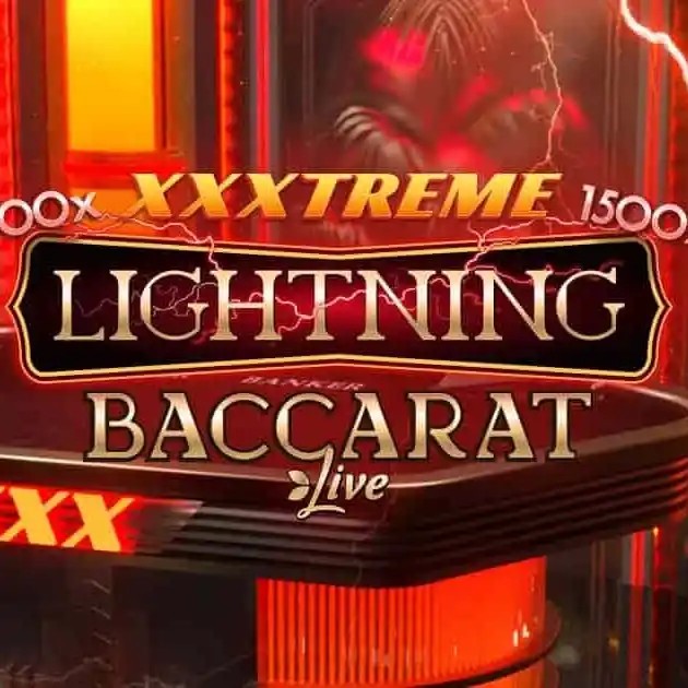 XXXtreme Lightning Baccarat logo by Evolution Melbet Casino